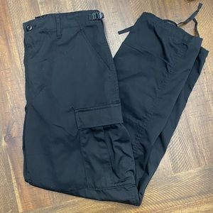 Black cargo pants